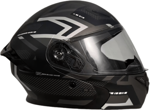 Шлем мото интеграл Helmet TQ 901 чёрный/белый XL | Мототека