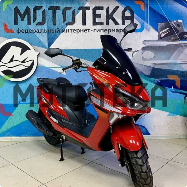 Скутер Мотомир GALAXY 49.9 (150) красный | Мототека Скутер Мотомир GALAXY 49.9 (150) красный | Мототека